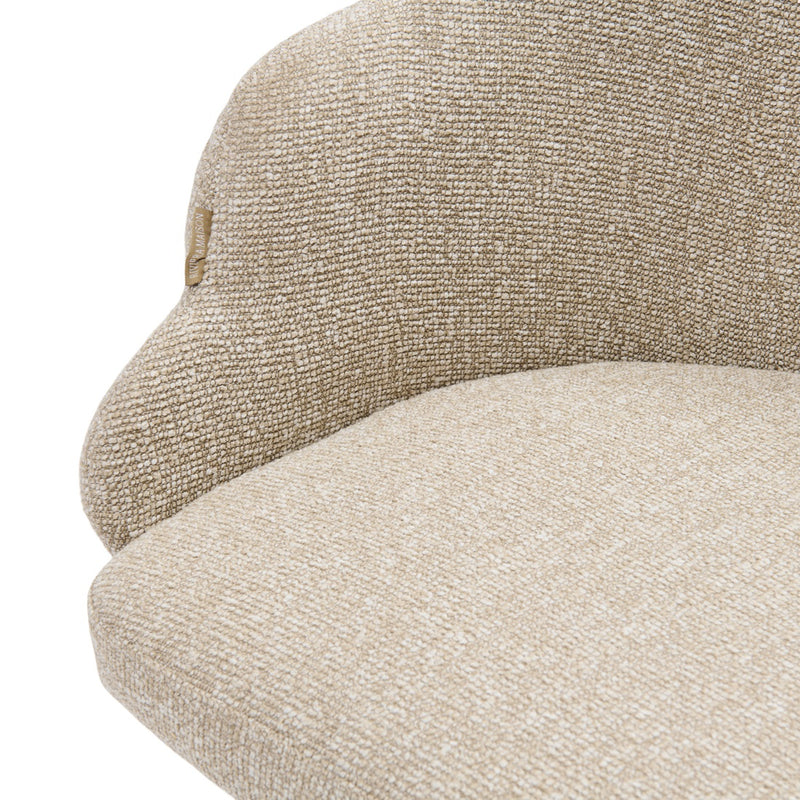 Rivièra Maison Drehbarer Armlehnstuhl Burlington, Mountain Weave, Dune Sand - Ansicht 4