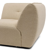 Rivièra Maison Eckmodul Lugano aus Bouclé, Natural Grey - Ansicht 4