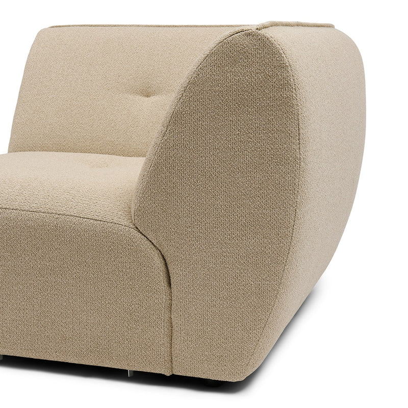 Rivièra Maison Eckmodul Lugano aus Bouclé, Natural Grey - Ansicht 4