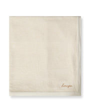 Fischgrat-Tagesdecke aus Bio-Baumwolle – Hellbeige