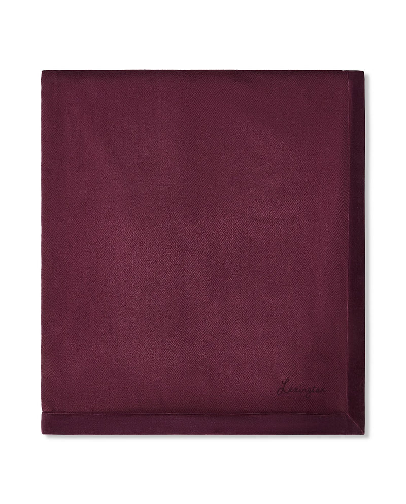 Fischgrat-Tagesdecke aus Bio-Baumwolle – Feige