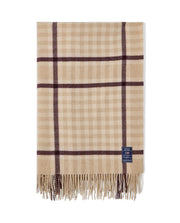 Kariertes Plaid aus recycelter Wolle