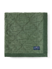 Jacquard-Tagesdecke Holiday aus Bio-Baumwolle – Grün