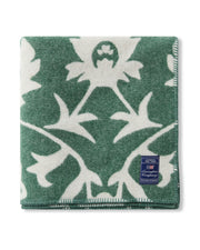 Überwurf mit Blumen-Jacquard aus recycelter Wolle