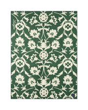 Überwurf mit Blumen-Jacquard aus recycelter Wolle