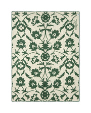 Überwurf mit Blumen-Jacquard aus recycelter Wolle