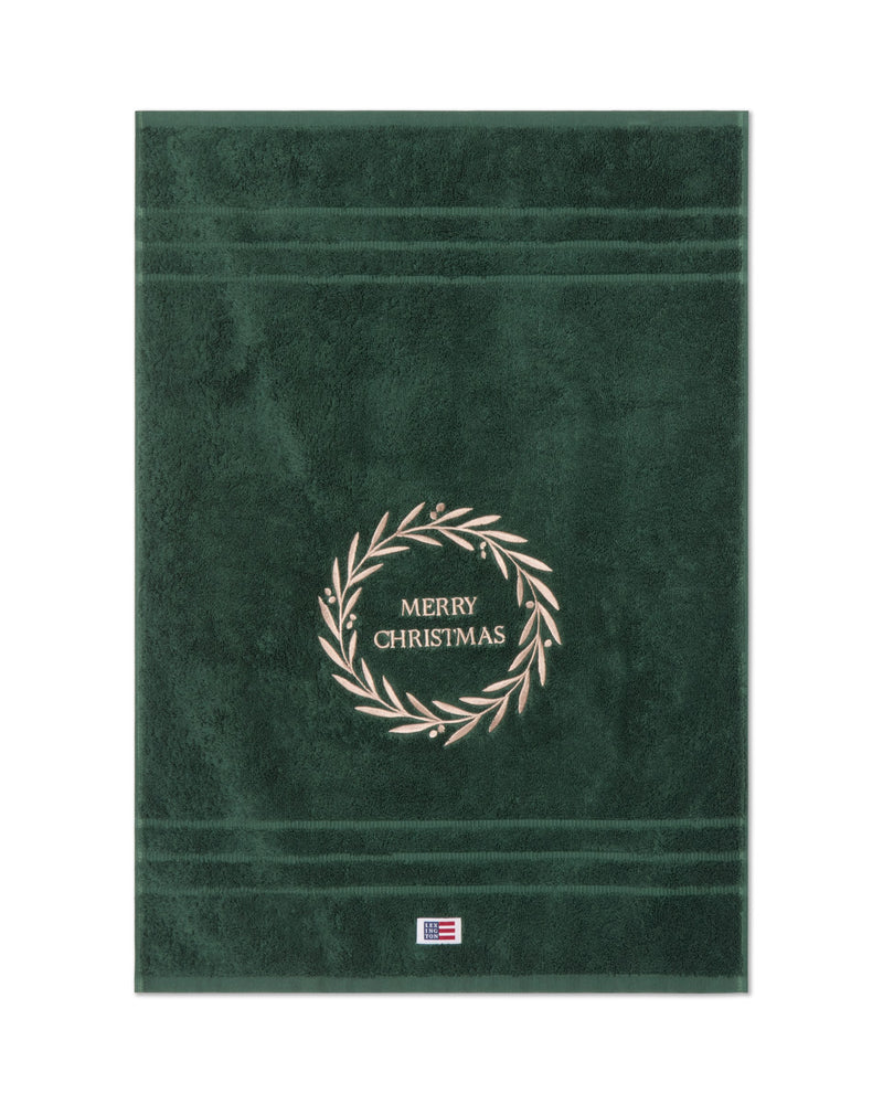Original Handtuch Weihnachtskranz – Wacholdergrün