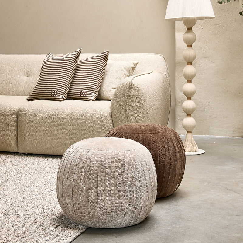 Paris Hocker, Vintage Jaquard Mild Cashmere
