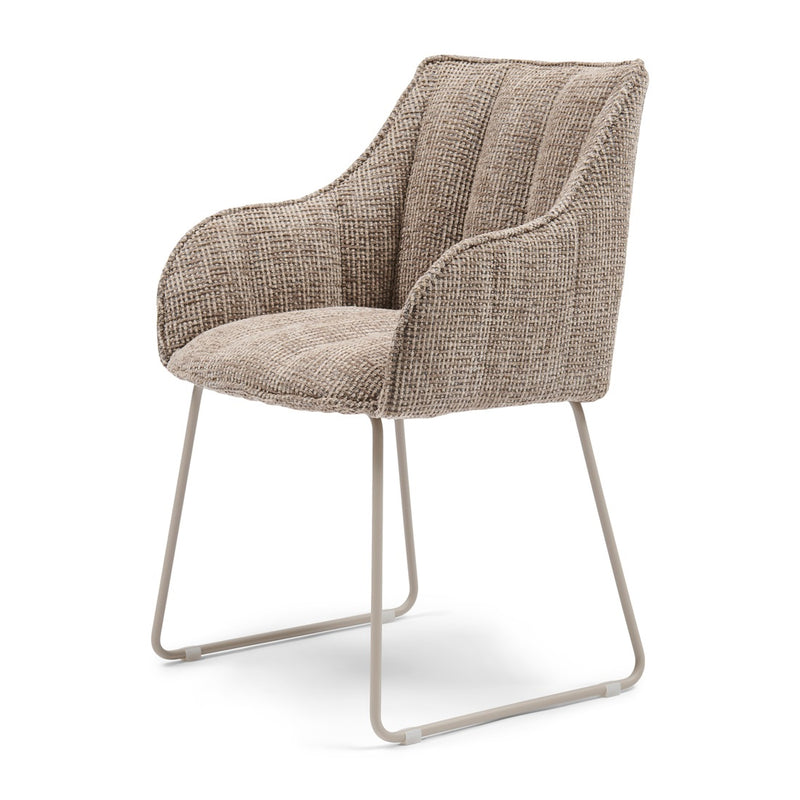 Rivièra Maison Armlehnstuhl High Line Park, Tweed, Liver Grey – Ansicht 2