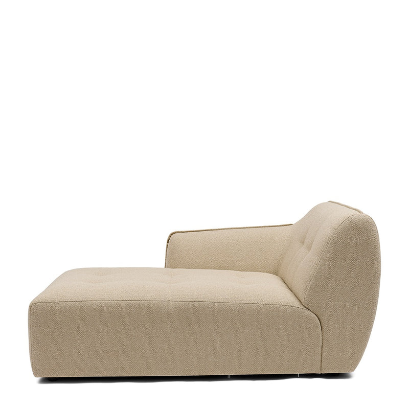 Rivièra Maison Chaiselongue Lugano links aus Bouclé, Natural Grey - Ansicht 4