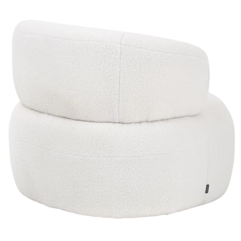 Sessel Orlando Bouclé Weiss