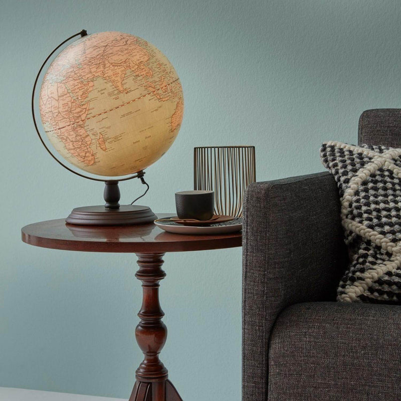 Tischglobus Antique Circle Light, integrierte LED