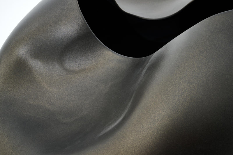 REYNOLDS Vase, Keramik, bronze