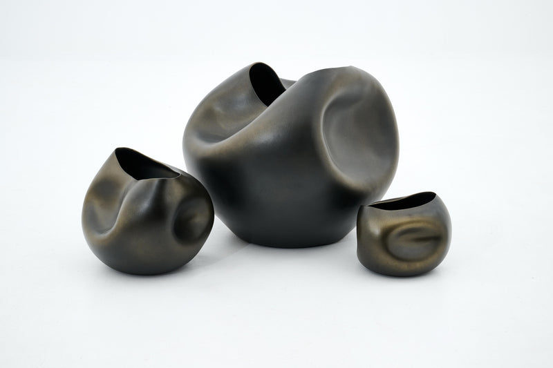 REYNOLDS Vase, Keramik, bronze