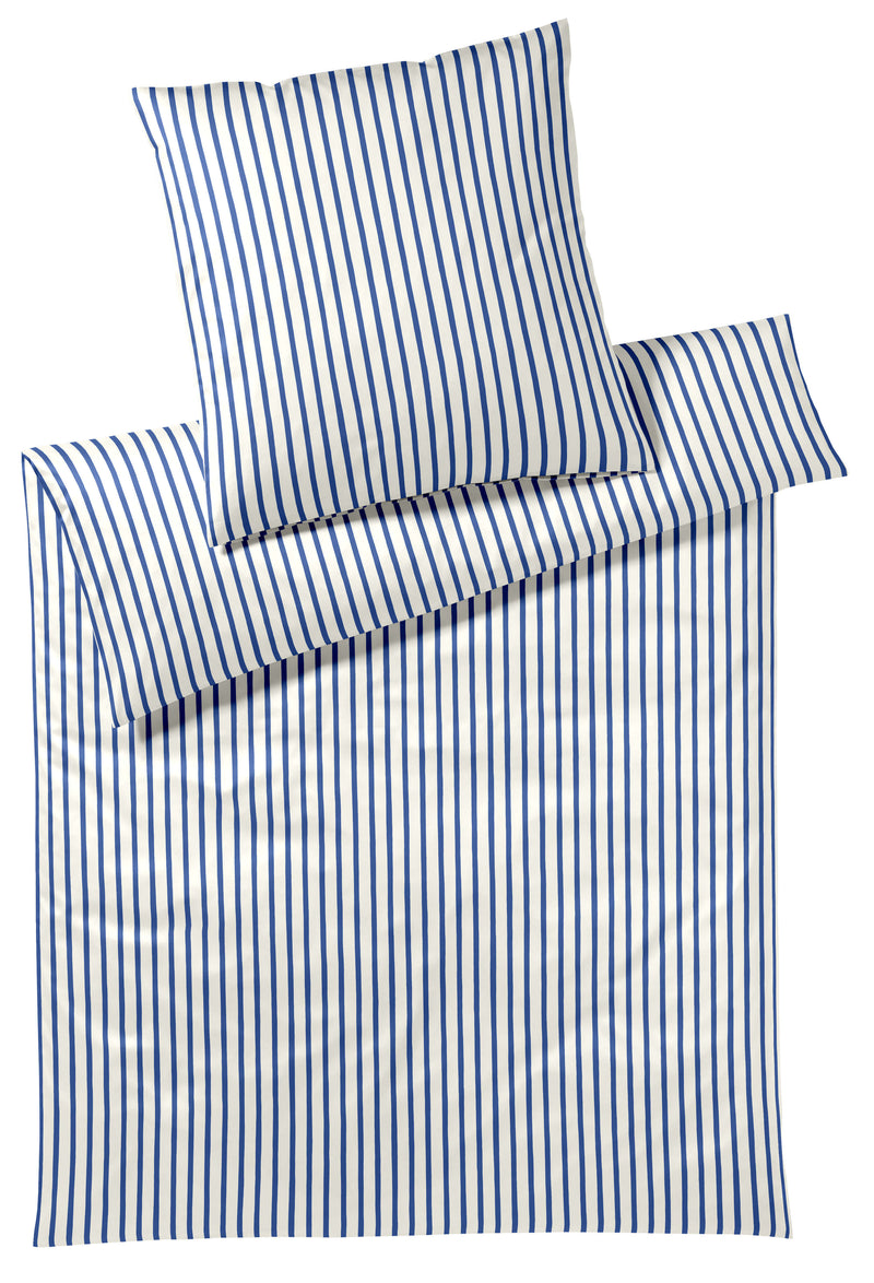 Mako-Satin Bettwäsche Double mit Streifen