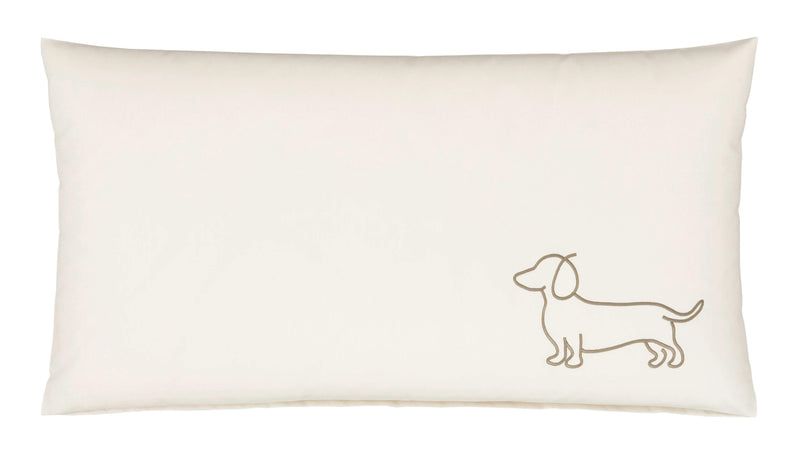 Baumwollsatin Kissenbezug Companion mit Dackel Motiv
