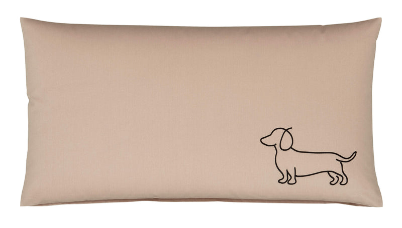 Baumwollsatin Kissenbezug Companion mit Dackel Motiv