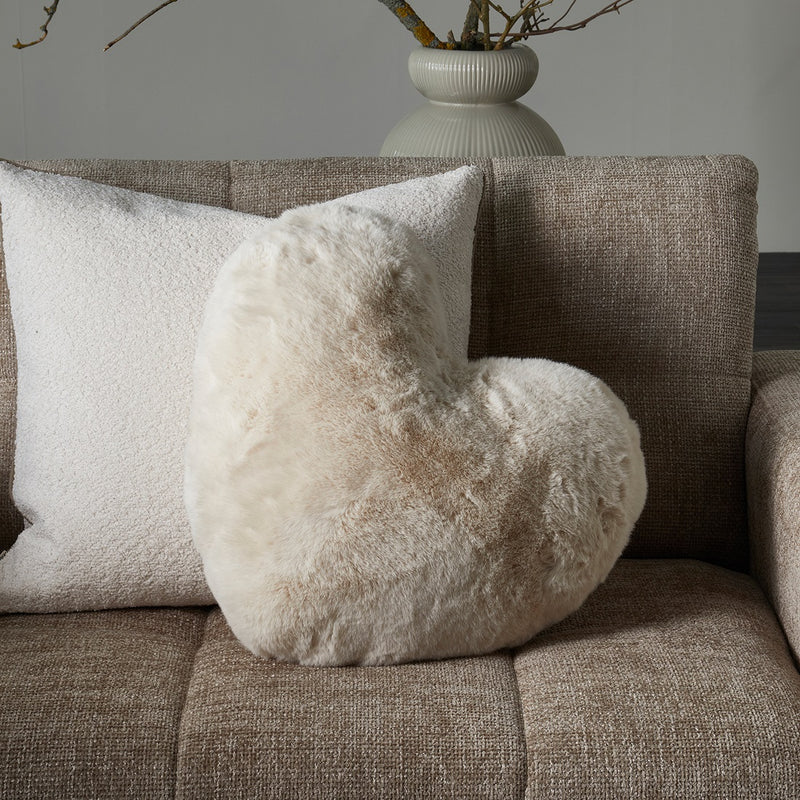 Herzkissen Heather Faux Fur