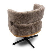 Rivièra Maison Drehbarer Armlehnstuhl Ceranova, Tweed – Sepia Brown – Ansicht 6