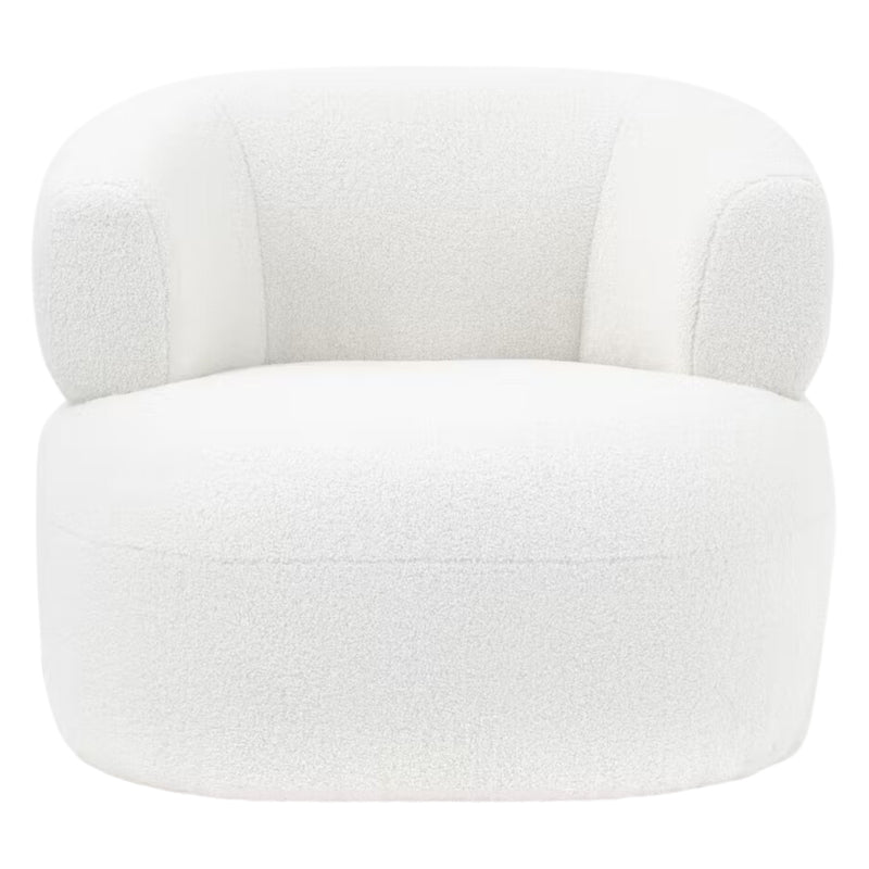 Sessel Orlando Bouclé Weiss