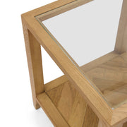 Rivièra Maison Beistelltisch Veneto aus Eichenholz und Glas – Ansicht 4