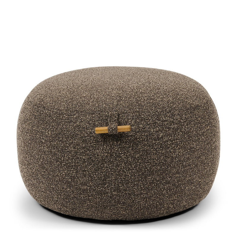 Rivièra Maison Aspen Fußhocker – Hocker in Brown Lush mit Holzgriff — Betten Ritter