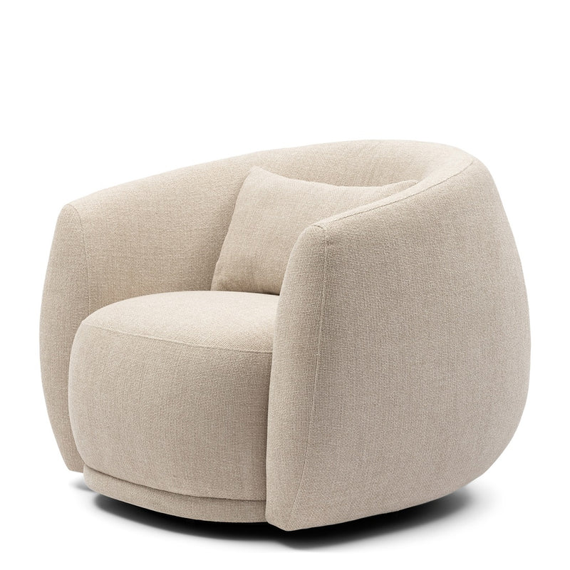 Drehsessel Leonardo Swivel Armchair Glossy Flax