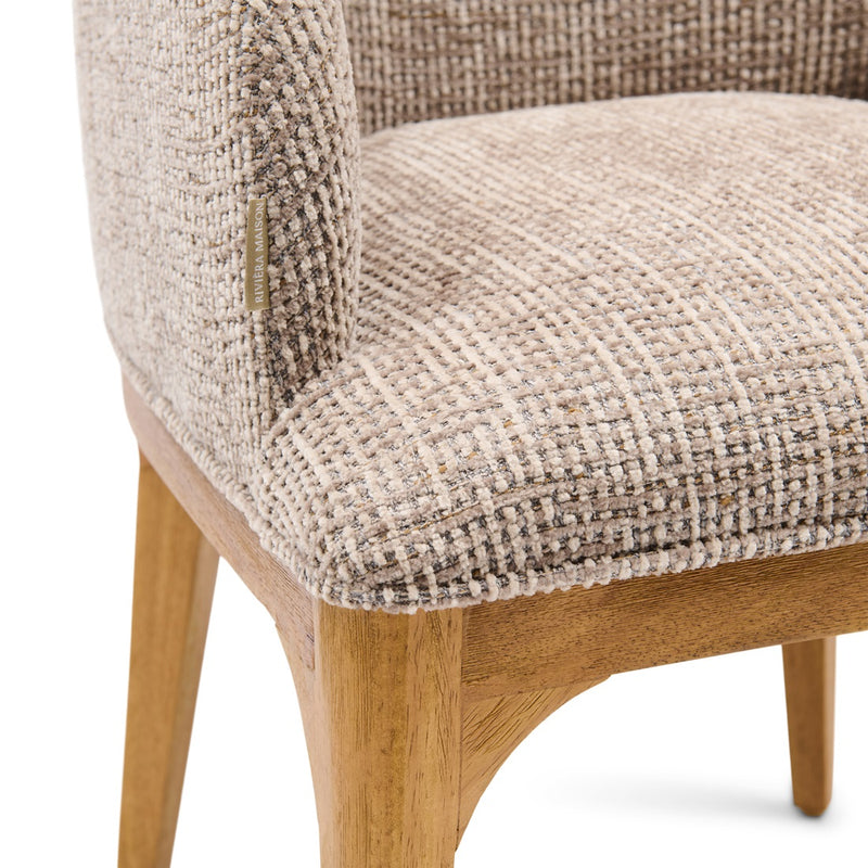 Rivièra Maison Armlehnstuhl Rozzano, Tweed, Liver Grey – Ansicht 5