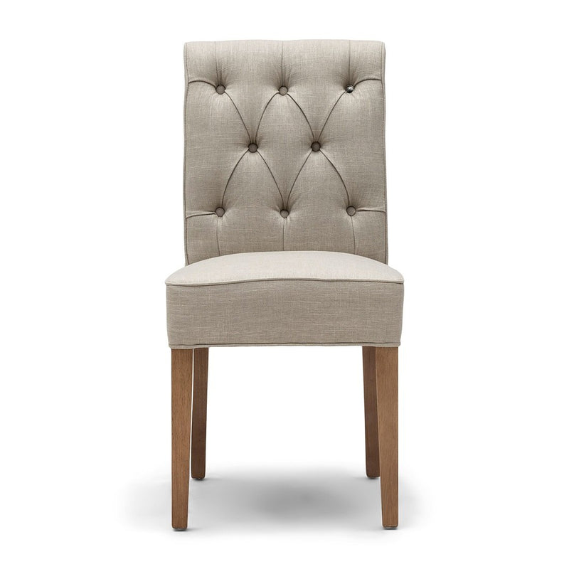 Hampton Classic Dining Chair, linen, flax