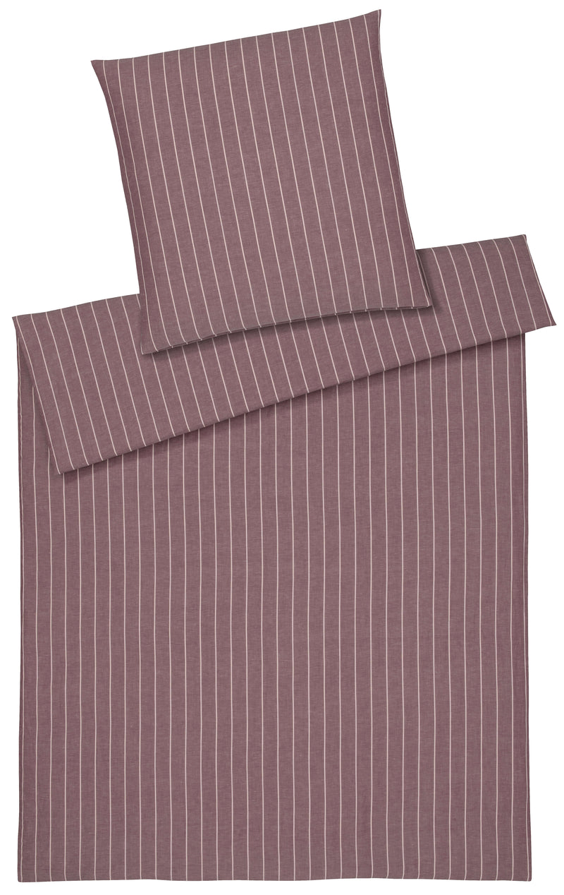 Halbleinen Bettwäsche Cozy mit schlichten Streifen