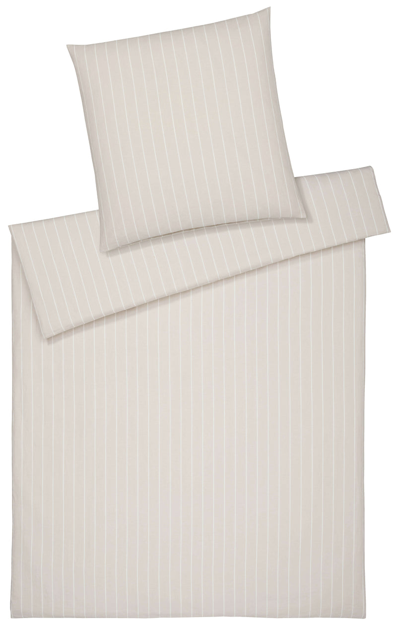 Halbleinen Bettwäsche Cozy mit schlichten Streifen