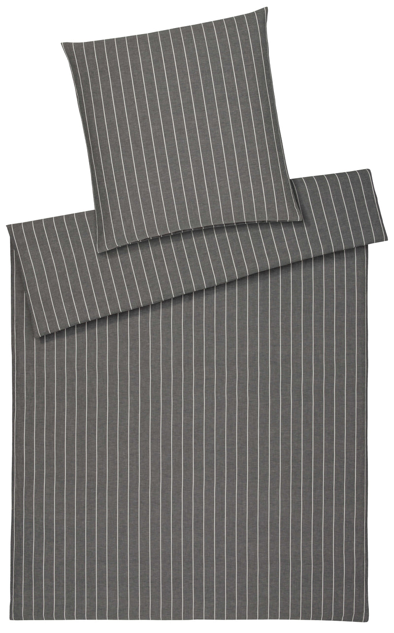 Halbleinen Bettwäsche Cozy mit schlichten Streifen