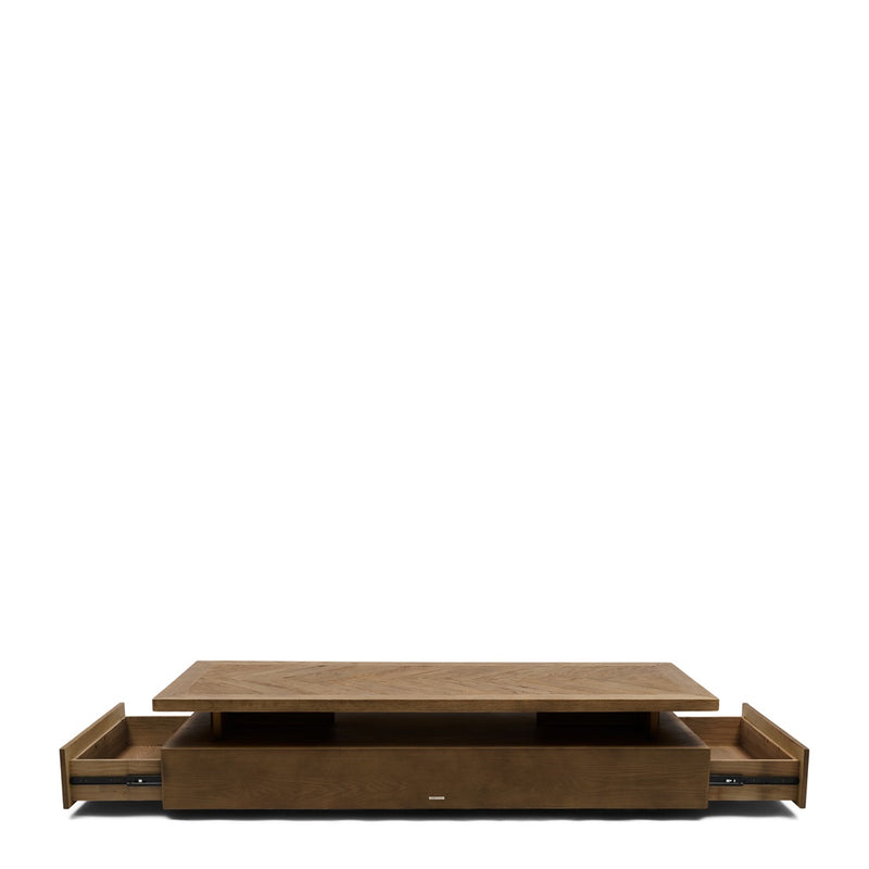 Rivièra Maison Couchtisch Riverside aus Eichenholz – 180 × 70 cm – Ansicht 2