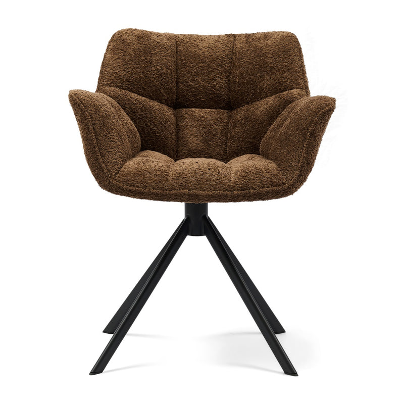 Drehbarer Esszimmerstuhl Carnaby Umber Brown
