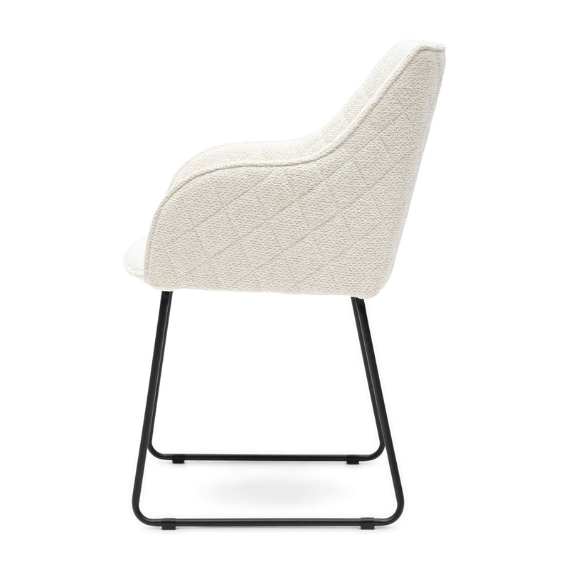Esszimmerstuhl mit Armlehne Frisco Drive, Simply White