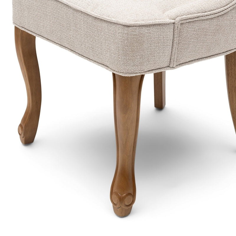 George Dining Chair, glossy flax