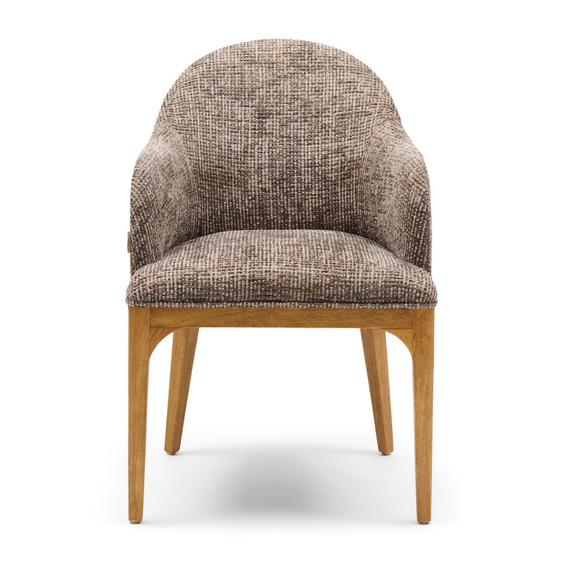 Rivièra Maison Armlehnstuhl Rozzano, Tweed, Sepia Brown – Ansicht 1