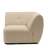 Rivièra Maison Eckmodul Lugano aus Bouclé, Natural Grey - Ansicht 3
