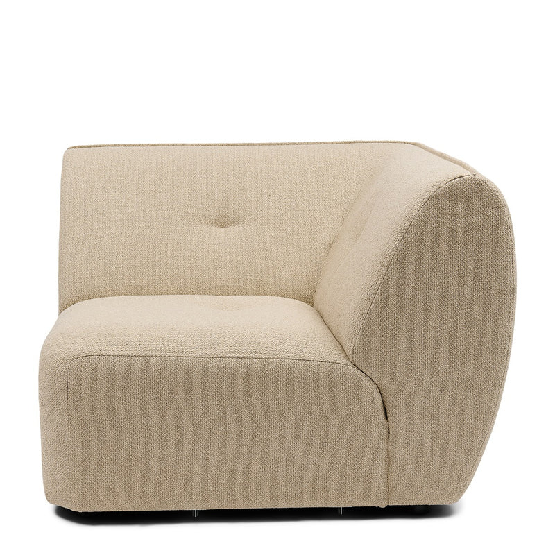 Rivièra Maison Eckmodul Lugano aus Bouclé, Natural Grey - Ansicht 3