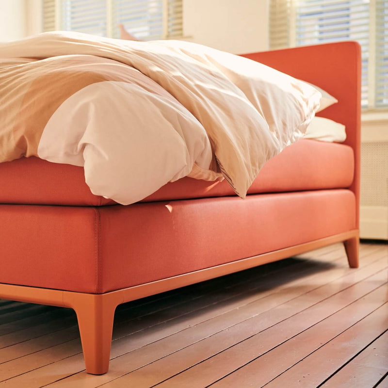 Boxspringbett Criade mit Kopfteil Cushion Coral Red