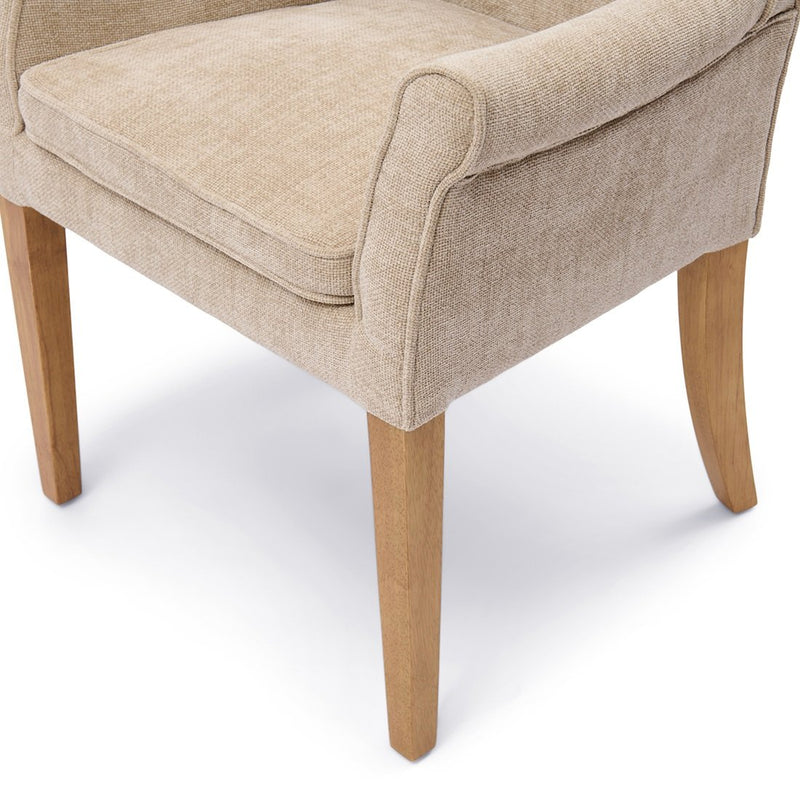 La Scala Dining Armchair, natural linen