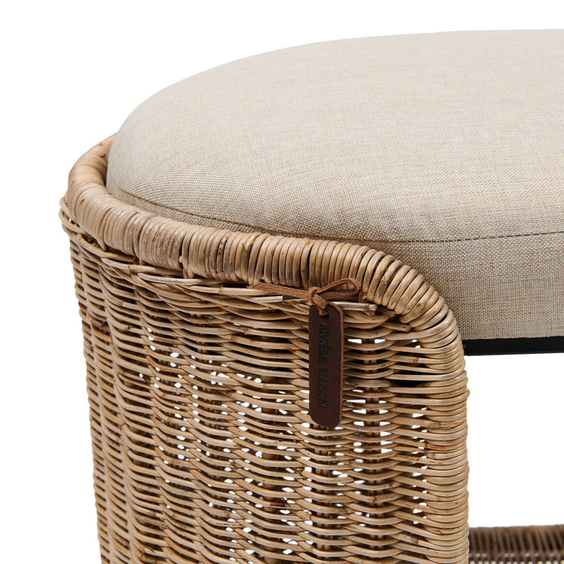 Rivièra Maison Sitzbank Gili aus Rattan – Ansicht 4