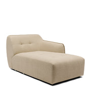 Rivièra Maison Chaiselongue Lugano rechts aus Bouclé, Natural Grey - Ansicht 2