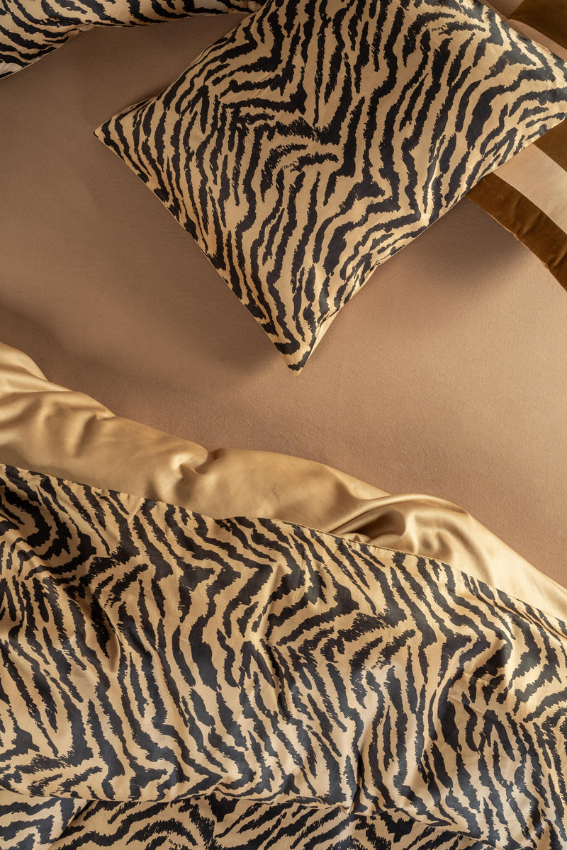 Essenza Baumwollsatin Bettwäsche Beline mit Tigerprint