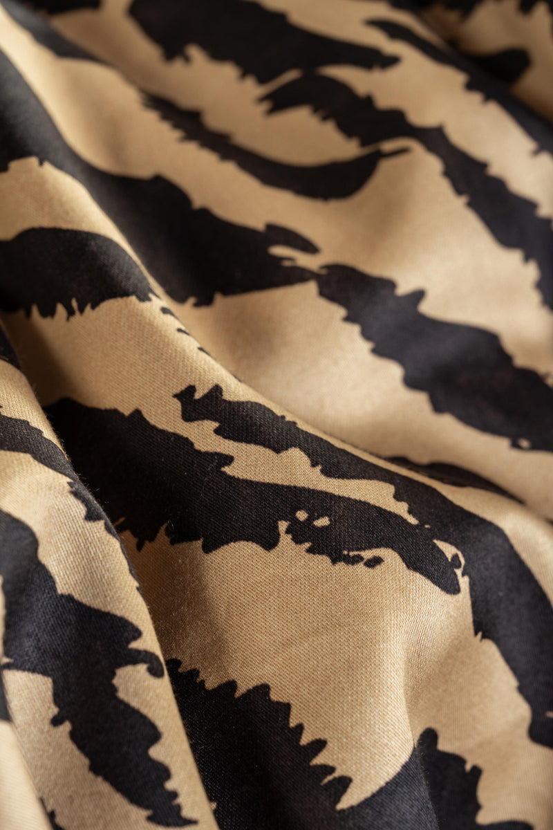 Essenza Baumwollsatin Bettwäsche Beline mit Tigerprint