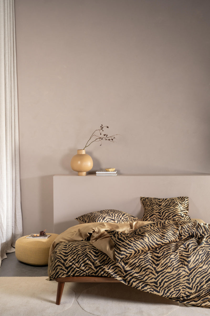 Essenza Baumwollsatin Bettwäsche Beline mit Tigerprint