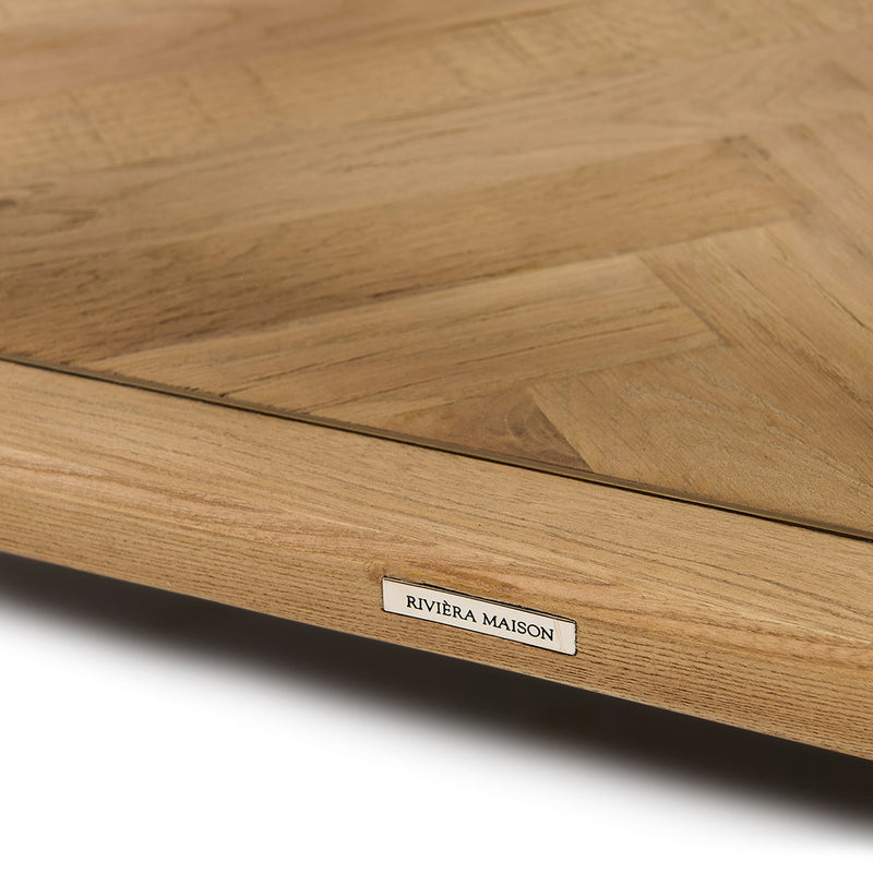 Rivièra Maison Couchtisch Veneto aus Eichenholz und Glas – Ansicht 2