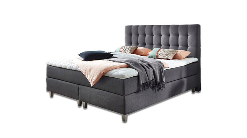 Boxspringbett Basic VÅG Musa dark grey 180x200