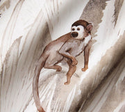 Bambus Satin Bettwäsche Monkeys mit Äffchen-Motiv – Natur
