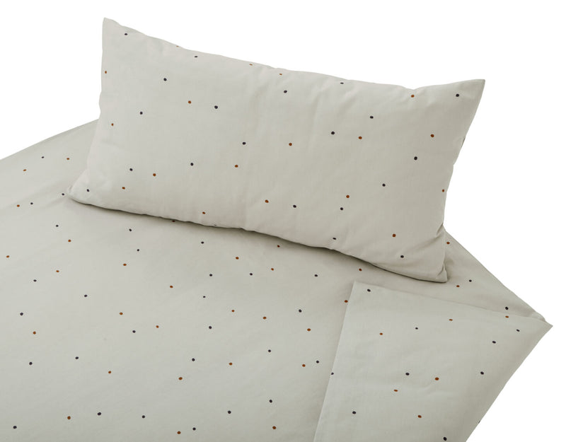 Bio-Bettwäsche Dancing Dots Leinen